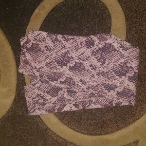 PINK brand leggings. Mauve snake print. Like new.